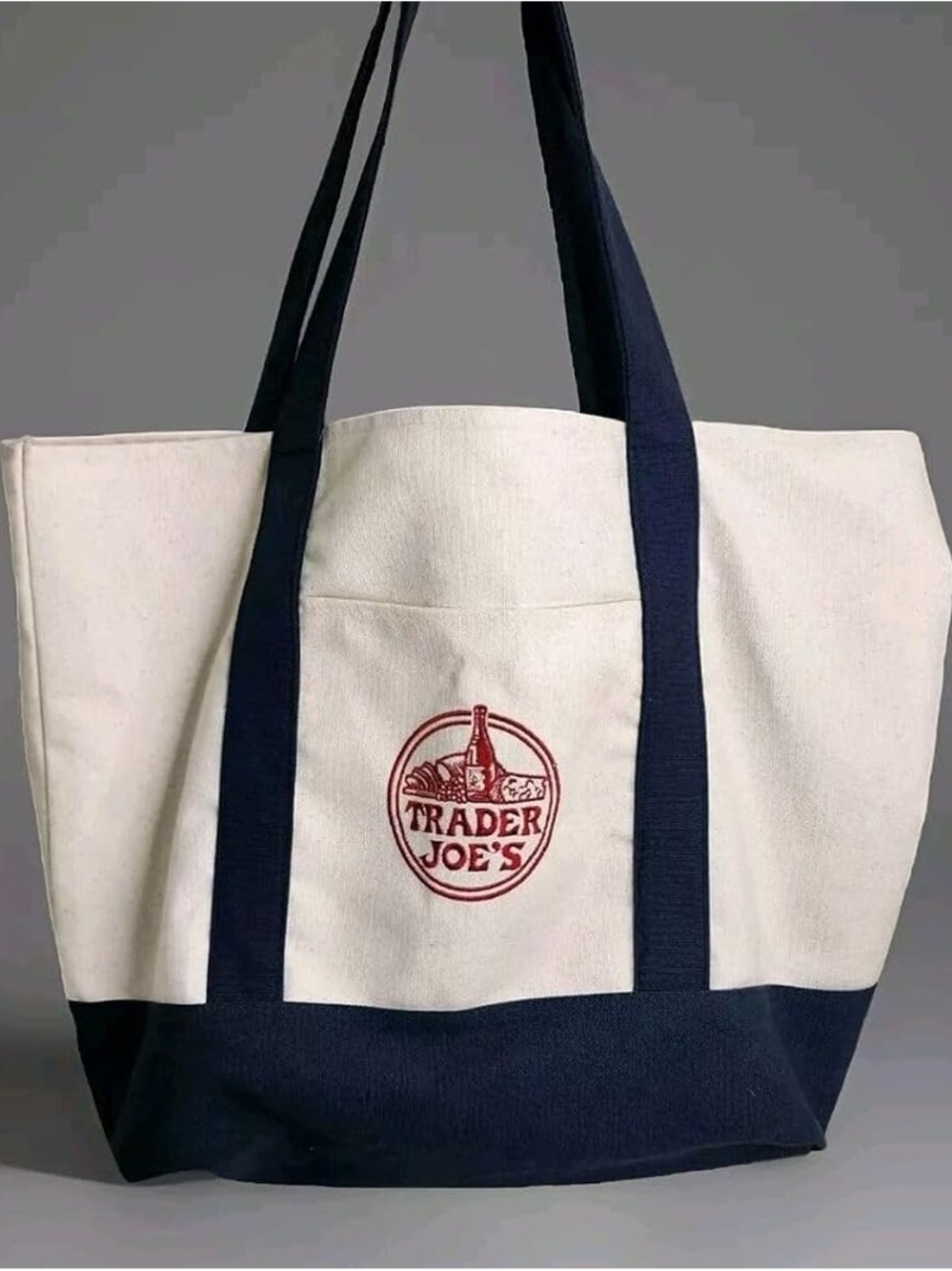 NEW Trader Joe’s Classic Large Blue Tote Bag